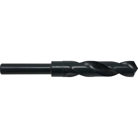 51/64 HSS 118 Degree Silver & Deming Drill 1/2 Reduced 3-Flatted Shank Cle-Line 1892 Steam Oxide