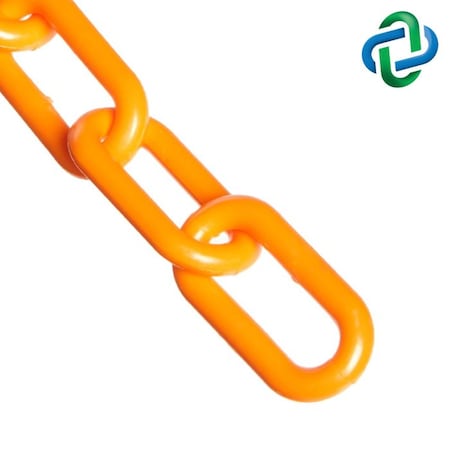 Safety Orange Plastic Chain .75"(#3,19