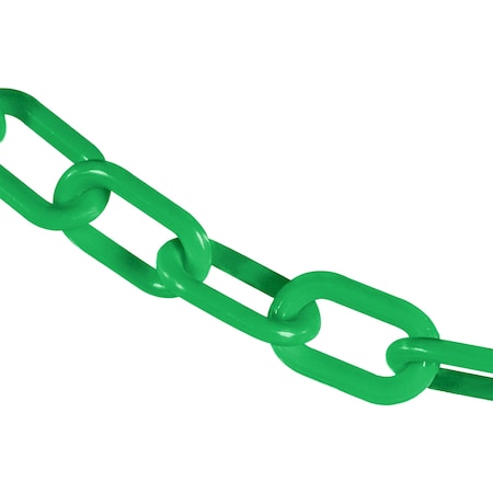 2" x 300' Green Heavy Duty Plastic Safety Chain