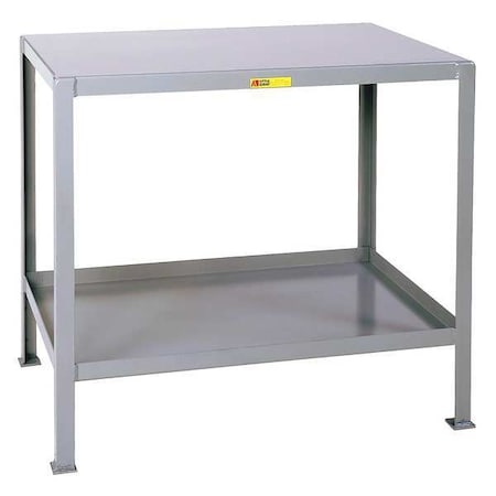 Multi-Shelf Machine Table, Steel, 24" W, 32-1/2" Height, 2000 lb., Straight