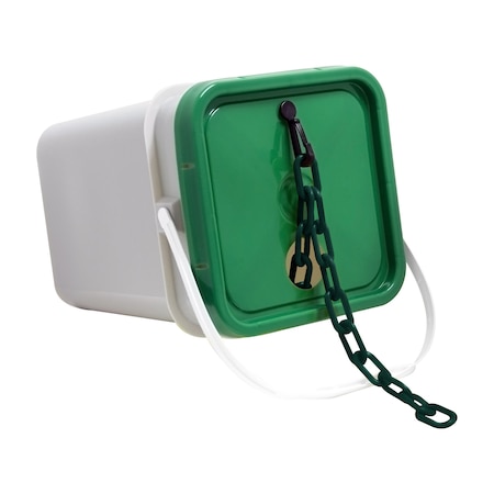2" x 160' Evergreen Plastic Safety Chain - Pail