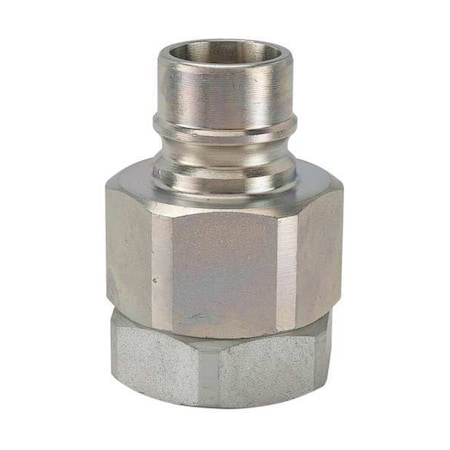 Hydraulic Quick Connect Hose Coupling, Steel Body, Ball Lock, 1-5/16"-12 Thread Size, H Series