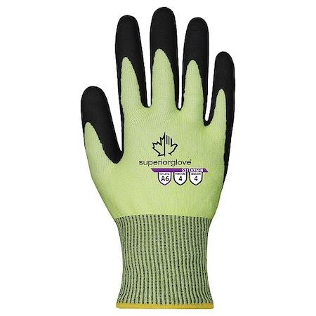 String Knit, Nitrile, Not Applicable, Palm, 4 Abrasion Level, XL 1 PR