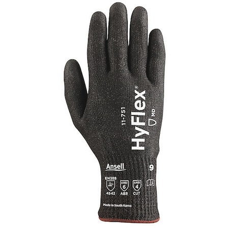 Cut-Resistant Coated Gloves, Cut Level A4 ,Dipped ,Polyurethane ,Sandy ,XS 1 PR