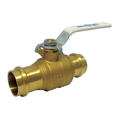 1-1/4" Press Brass Ball Valve Inline