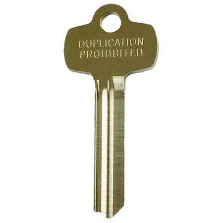 Key Blank,Standard,L Keyway,1/2in.