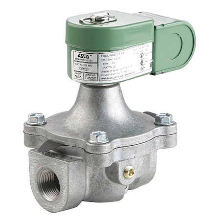 Solenoid Valve, 2-Way, 2-Position, Normally Closed, 1-1/2 in Pipe Size, 120/60V AC, High Pressure