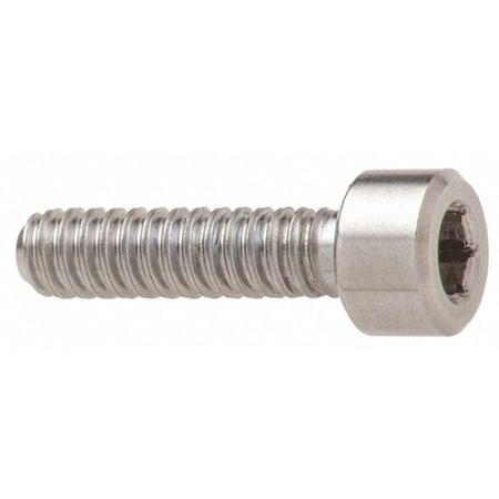 M3-0.50 Socket Head Cap Screw, Socket, Plain 316 Stainless Steel, 8 mm Length