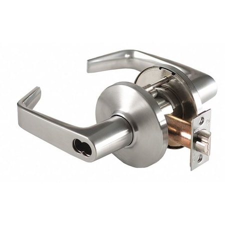 Door Lever Lockset,4-7/8" Strike Dim