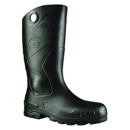 Chesapeake Plain-Toe PVC Work Boots, Waterproof, Defined Heel, Oil Resistant Sole, Black, Size 11