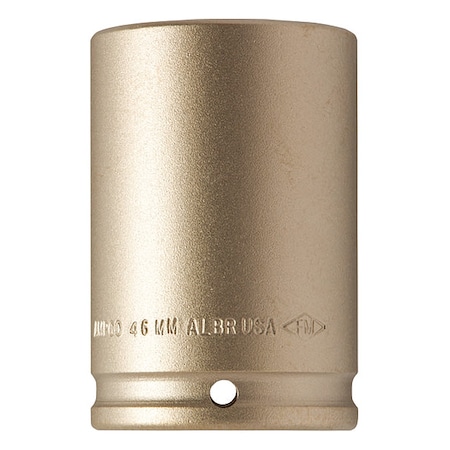 1/2 in Drive Impact Socket 7/8 in Size Hex Deep Depth, Natural