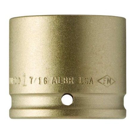1/2 in Drive Impact Socket 15/16 in Size Hex Standard Depth, Natural