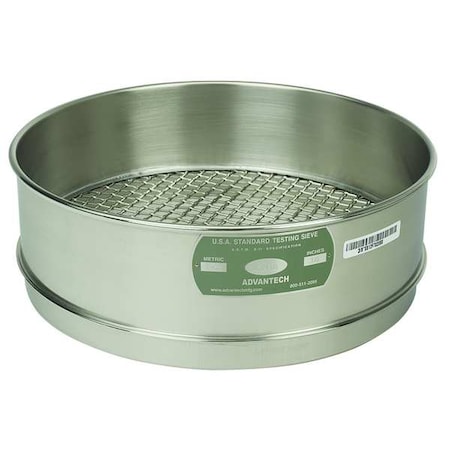 Sieve, No 30, S/S, 12 In, Full Ht