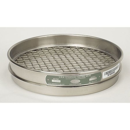 Sieve, No 10, S/S, 8 In, Half Ht