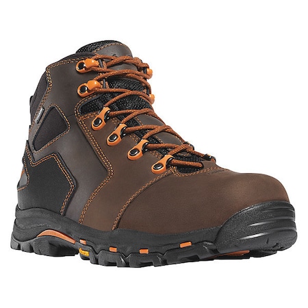 Men's 4 1/2 in Composite Toe Hiker Boot, Brown/Orange, 9, EE, 13860