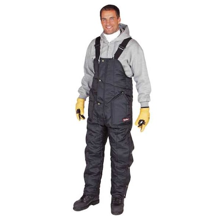 0385 Insulated Bib Overalls, Nylon, 6 oz Fabric Weight, 32 in Inseam, Navy, 3XL