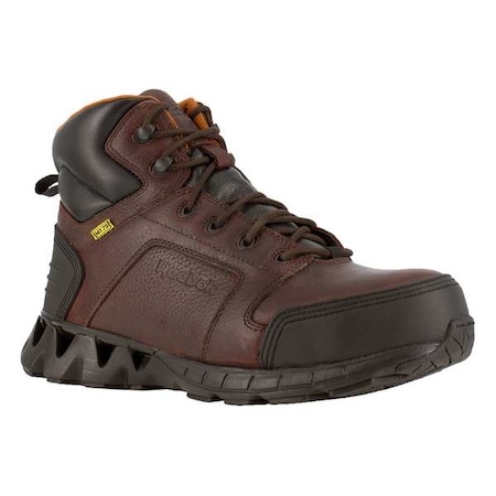 Men's 6-Inch Work Boot, 12, Composite Toe, Low H, Brown, RB7605
