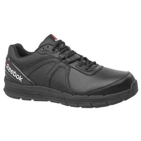 Men's Work Shoe, 10W Leather Upper, Steel Toe, Low H, Black, RB3501