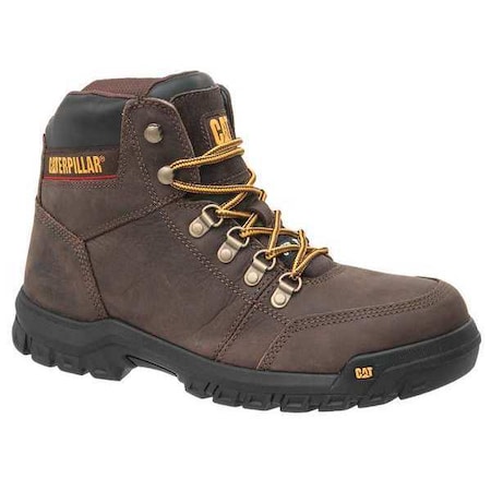 Men's 6-Inch Work Boot, 12 M, Steel Toe, 5 1/2 in H, Seal Brown, P90803