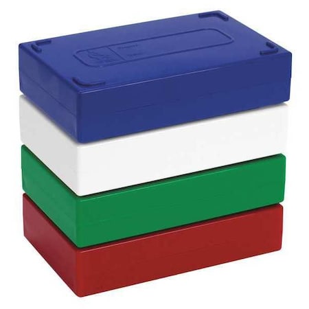 Microscope Slide Box,25 Slots,Blue