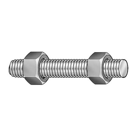 Threaded Stud, Fluoropolymer Coated, 30 PK