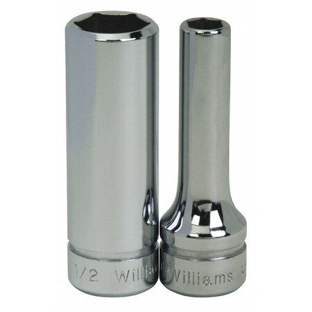 3/8" Drive, 14mm Metric Socket, 6 Points, Deep 3/8" D,6Pt,14mm