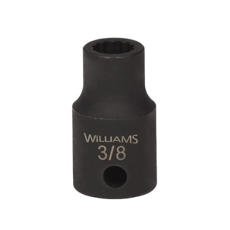 1/2" Drive Impact Socket Black Industrial, Standard 1/2"D,1-1/2",12Pt