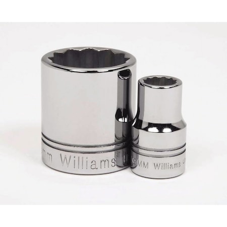 1/2" Drive, 36mm Metric Socket, 12 Points, Standard 1/2" D,12Pt,36mm