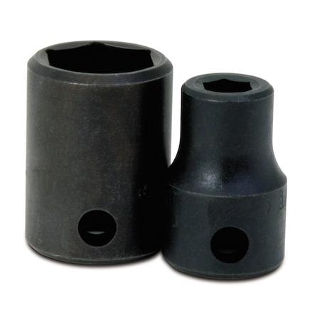 1/2" Drive Impact Socket Black Industrial, Standard 1/2" D,6Pt,12mm