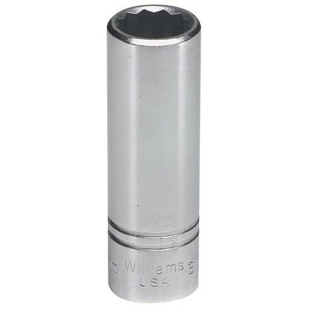 1/2" Drive, 14mm Metric Socket, 12 Points, Deep 1/2" D,12Pt,14mm
