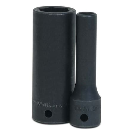 1/2" Drive Impact Socket Black Industrial, Deep 1/2"D,6Pt,18mm