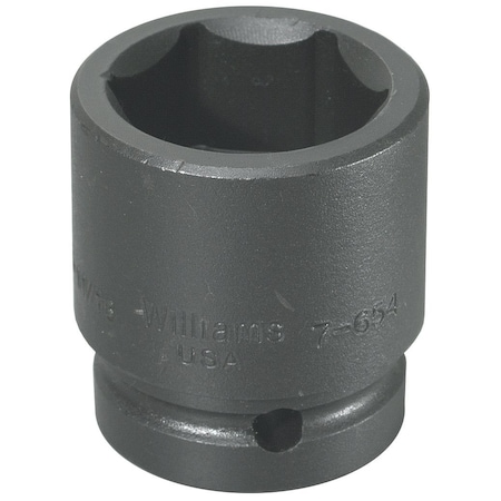 1" Drive Impact Socket Black Industrial, 1" D,6-Point,1-5/8