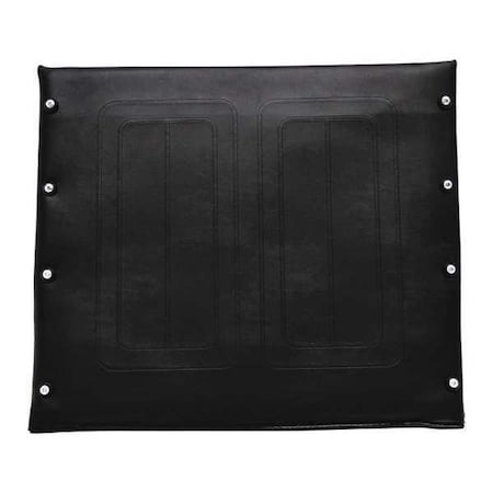 Vinyl Seat Upholstery,24"W,10 Hole,Black