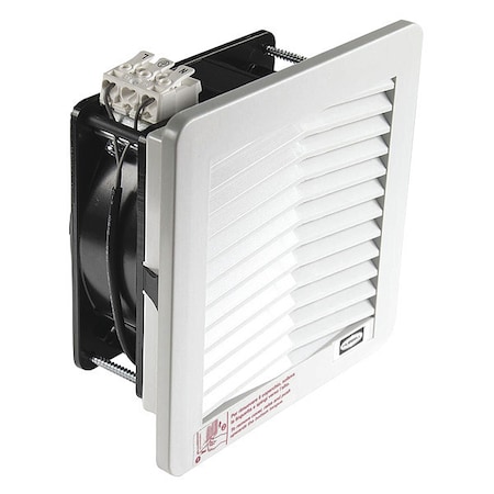 Standard Square Axial Fan, 115V AC, 1 Phase, PBT Plastic, 3 3/16 in W.