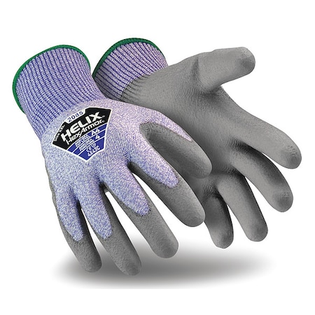 Coated Gloves, Cut Level A4 ,Dipped ,Polyurethane ,Rough ,M 1 PR