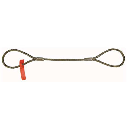 Sling,Wire Rope,3 Ft L,Vert Cap 7800 lb