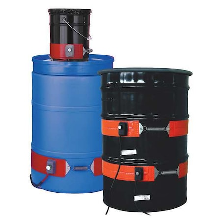 Drum Heater, Heavy Duty, For Poly Drums/Pails, 120VAC, 200W, 16 Gallon