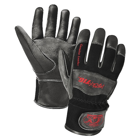 Ironflex TIG Welding Gloves, Hook-and-Loop Cuff, Straight Thumb, Premium Kidskin, L, 1 PR