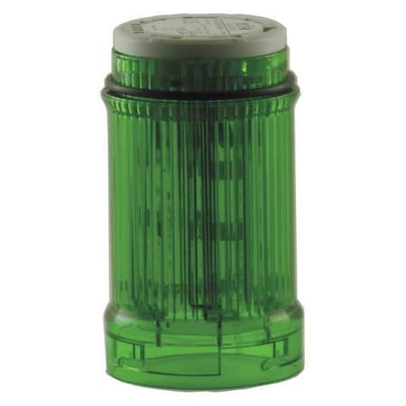 Tower Light Module, 24V AC, 24V DC, Green, 43 mm Dia., 3 in Height, LED, SL4 Series