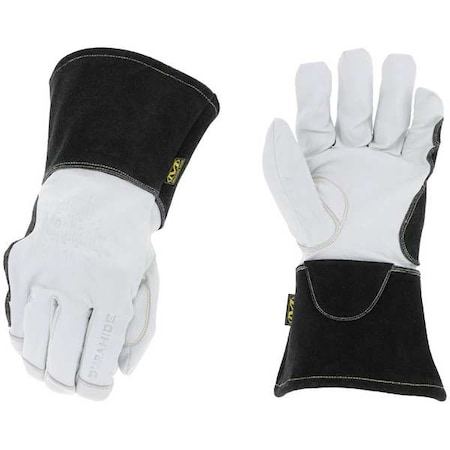 Torch Pulse Welding Gloves, Gauntlet Cuff, Keystone Thumb, Goatskin Leather, 9, 1 PR