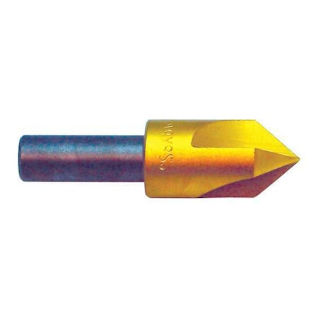 Countersink,3 FL,60 Deg,1/2,Cobalt,TiN