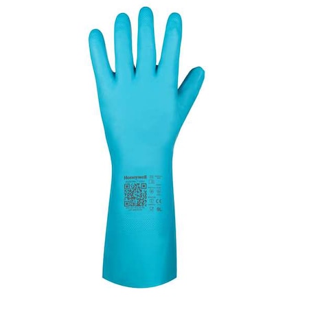 Flextril Chemical Resistant Gloves, Nitrile, 13 in L, 0.28 mm, Aqua Green, XXL, 1 PR