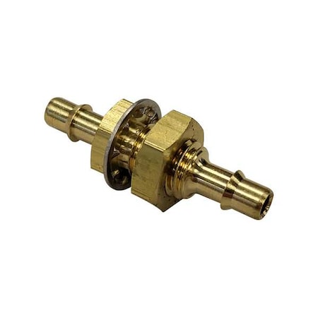 Brass, Barbed 1/8 in, Barbed 1/8 in
