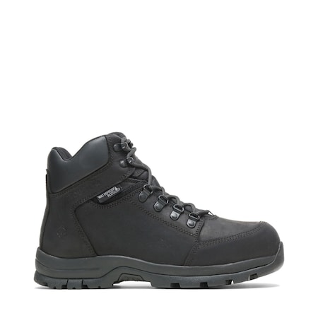 Men's 6-Inch Work Boot, 12 W, Steel Toe, Black, W211042