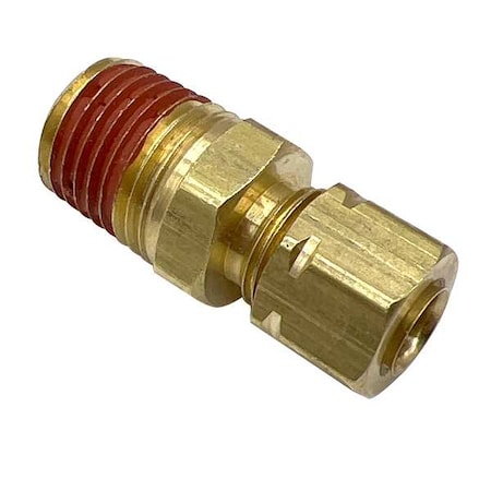 Strt, Brass, Comp. 5/16 in, MNPT 3/8 in
