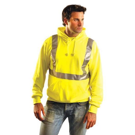 Sweatshirt, 2, R, Cotton/Polyester, Yellow, 5XL