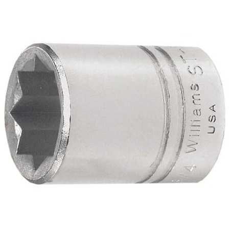1/2" Drive, 5/8" SAE Socket, 8 Points, Standard 1/2"D,8Pt,5/8
