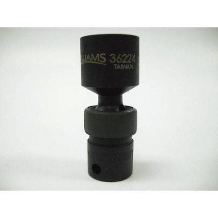3/8" Drive Impact Socket Black Industrial, Univ 3/8" D,6Pt,SAE 3/8