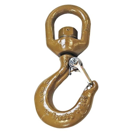 Swivel Hook,Alloy Steel,3000 lb.,Gold