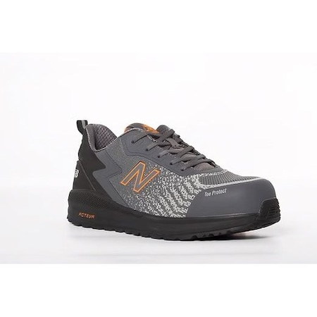 Men's Athletic Shoe, Gray/Orange, 9, MIDSPWGR